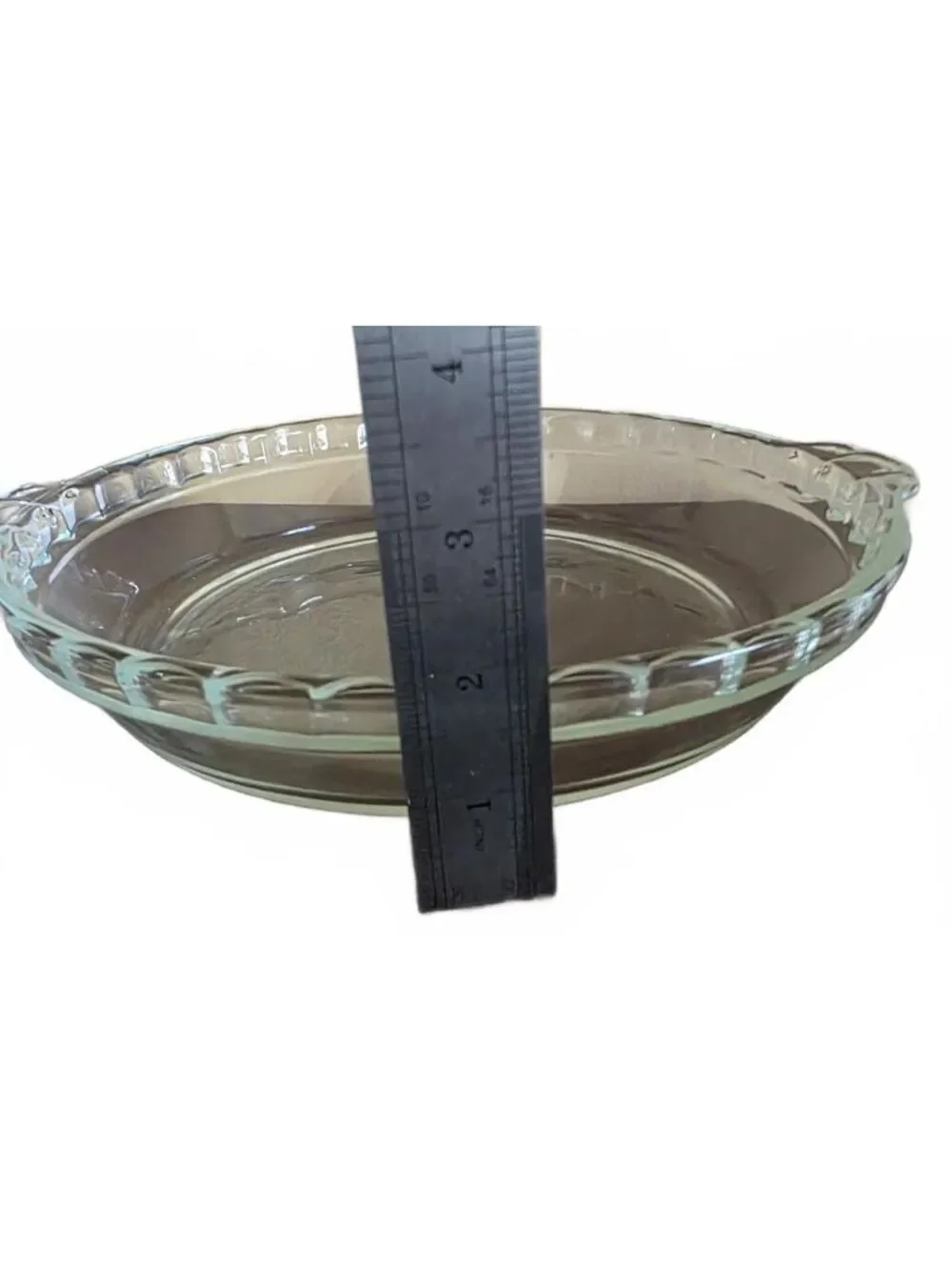 Vintage Pyrex 229 Clear Glass Deep Dish Pie Plate 9.5